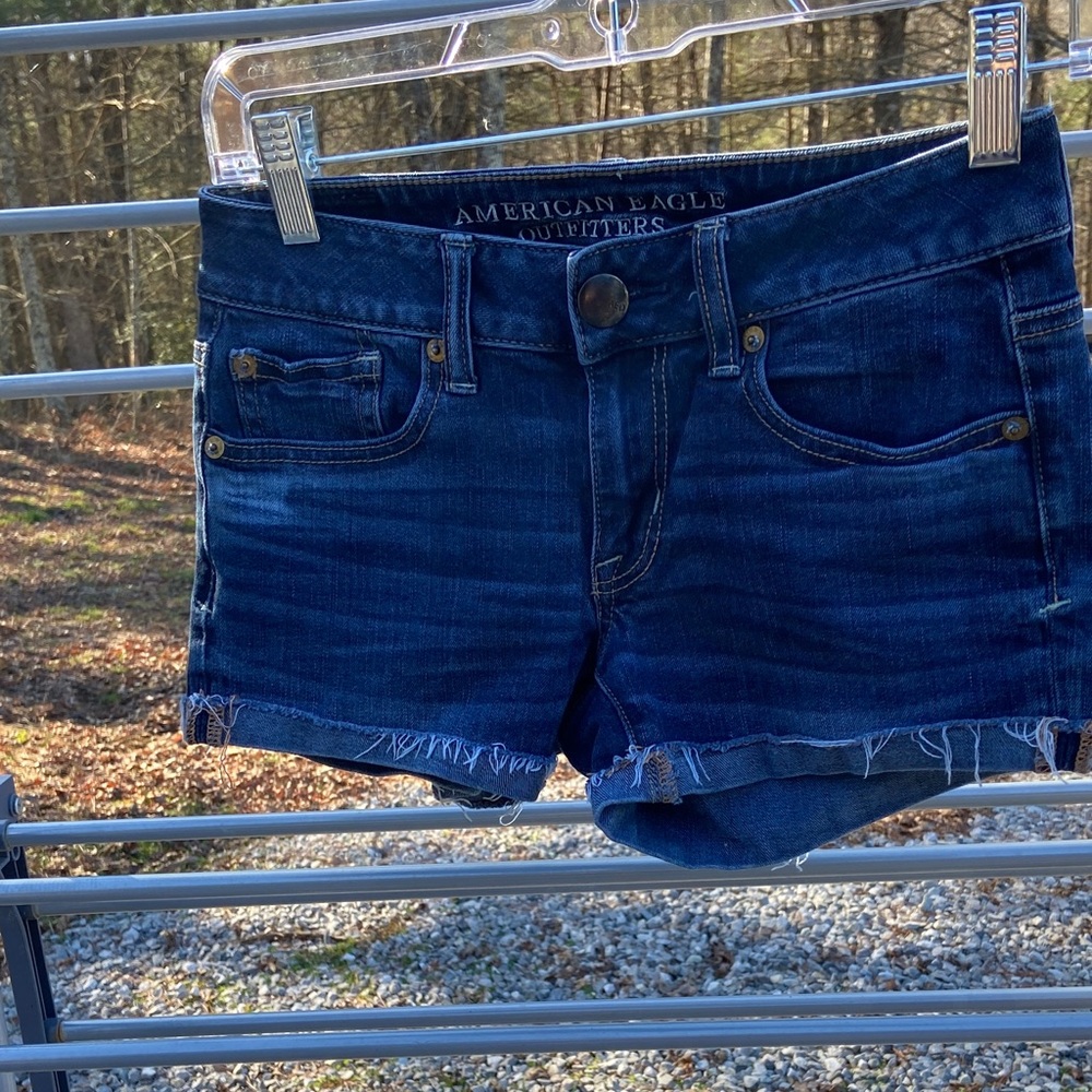 American Eagle Outfitters Dark Blue Jean Shorts